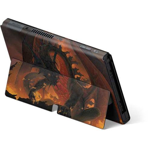 Vincent Hie Fireball Dragon Nintendo Switch OLED (2021) Skin